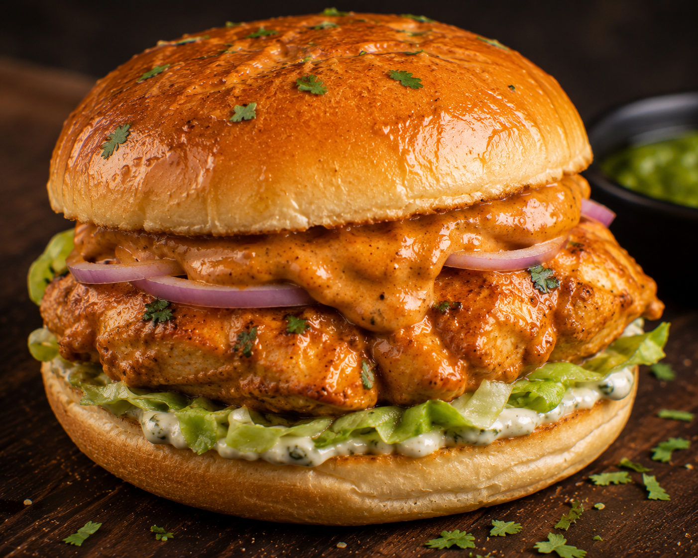Butter Chicken Burger
