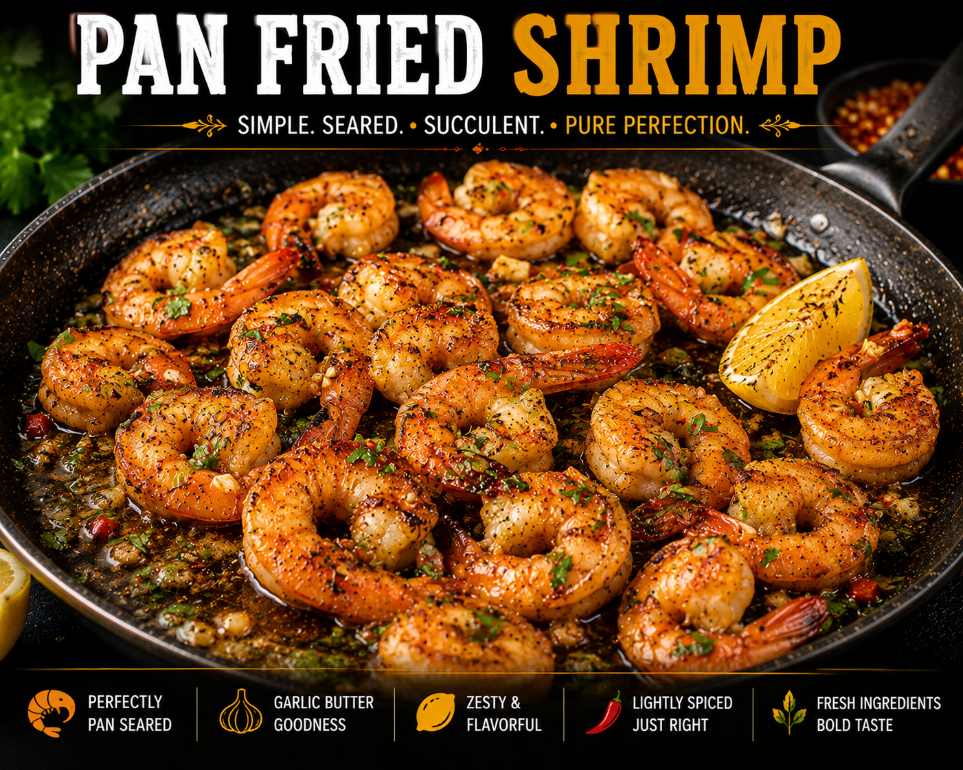 Pan Fried Shrimp